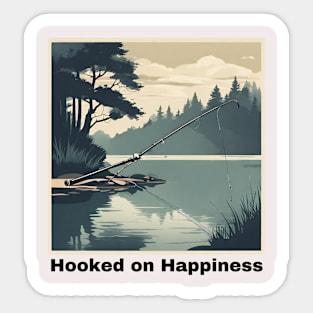 Hooked on Happiness Sticker